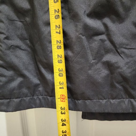 GAP Men's Black Double-Breasted Trench Coat Size M Polyester Lightweight Jacket - Picture 4 of 13